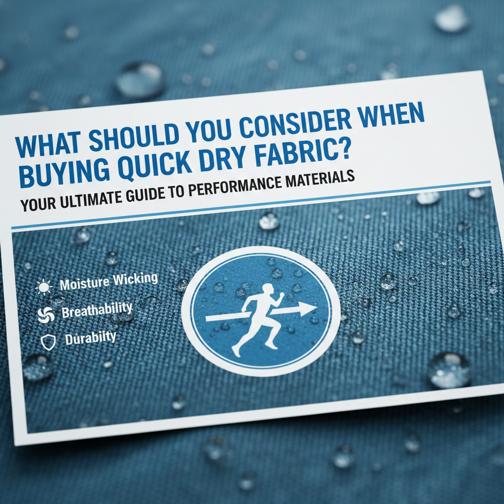 త్వరిత డ్రై ఫ్యాబ్రిక్ కొనుగోలు చేసేటప్పుడు మీరు ఏమి పరిగణించాలి?