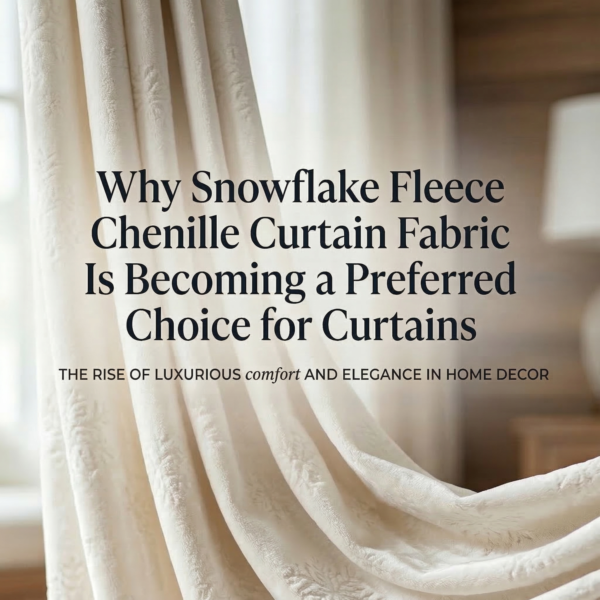 స్నోఫ్లేక్ ఫ్లీస్ చెనిల్లె కర్టెన్ ఫాబ్రిక్ ఎందుకు కర్టెన్ల కోసం ఇష్టపడే ఎంపికగా మారుతోంది